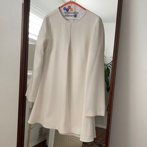 Elizabeth and James white/ivory dress